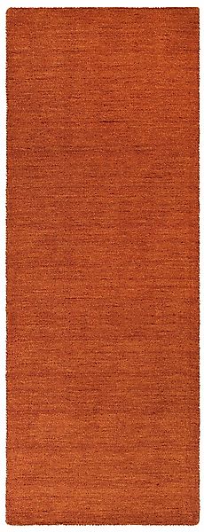 THEKO Läufer "Gabbeh Uni, Handgefertigt, Teppich, meliert, reine Wolle," re günstig online kaufen