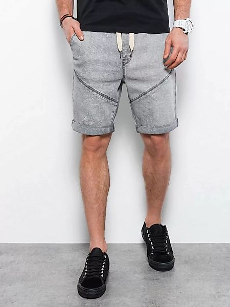 OMBRE Shorts Ombre Denim-Shorts für Männer - grau W361 L günstig online kaufen