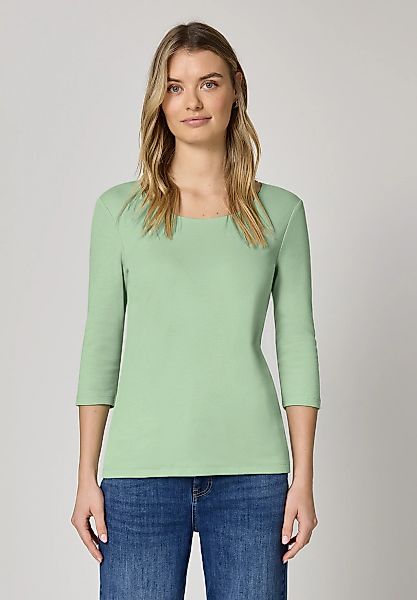 STREET ONE 3/4-Arm-Shirt in Unifarbe günstig online kaufen