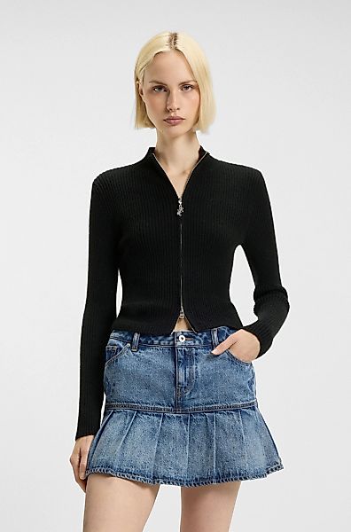 HUGO Blue Strickjacke "Sestry", mit 2-Wege-Reißverschluss, tailliert günstig online kaufen