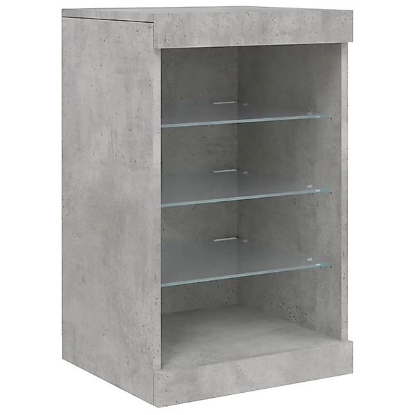 vidaXL Sideboard mit LED-Leuchten Betongrau 41x37x67 cm 836724 günstig online kaufen