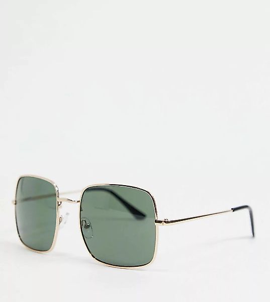 South Beach – Eckige Sonnenbrille mit goldfarbenem Rahmen günstig online kaufen