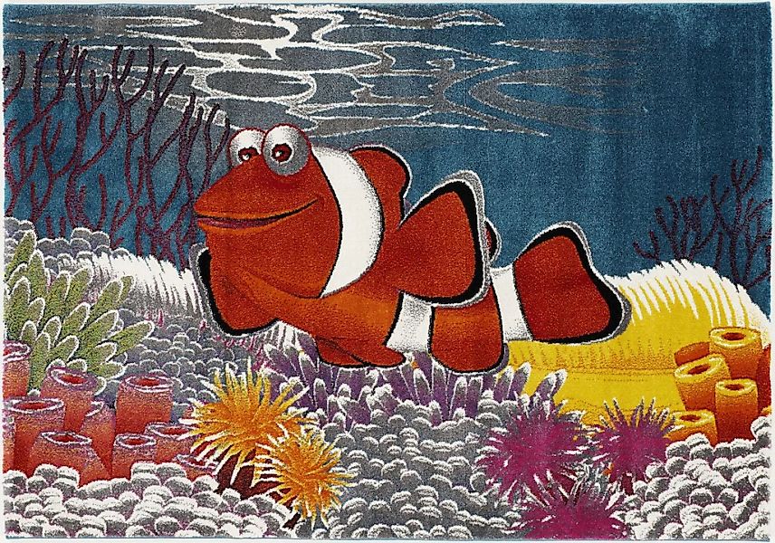 OCI DIE TEPPICHMARKE Kinderteppich "Kidsclub Memo" rechteckig 13 mm Höhe Aq günstig online kaufen