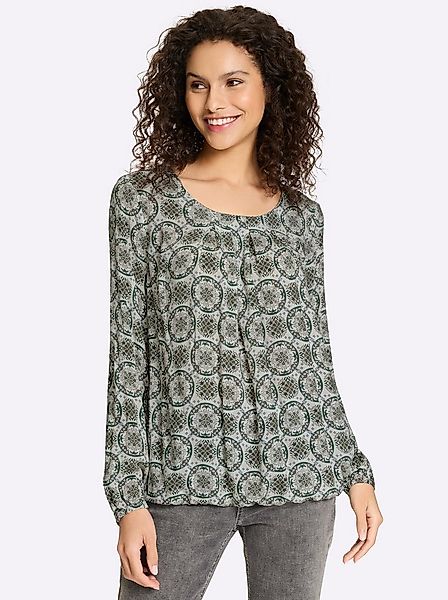 heine Klassische Bluse Druck-Bluse Langarm günstig online kaufen