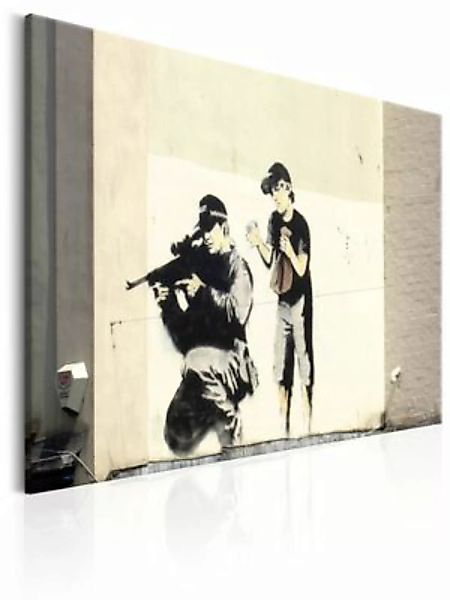 artgeist Wandbild Sniper and Child by Banksy mehrfarbig Gr. 60 x 40 günstig online kaufen