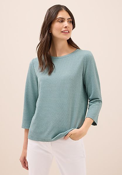 CECIL 3/4-Arm-Shirt mit Materialmix günstig online kaufen