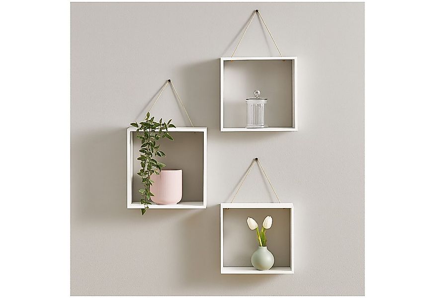 HTI-Living Wandregal Wandregal 3er Set Viola, Set 3-tlg., Wanddekoration günstig online kaufen