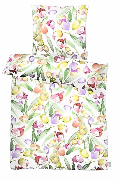 APELT Bettwäsche "Tulip GOTS" 2 tlg. tlg. Bettwäsche-Set mit Reißverschluss günstig online kaufen