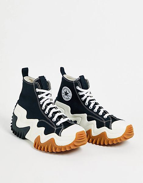 Converse – Run Star Motion – Sneaker in Schwarz/Weiß/Gummi günstig online kaufen