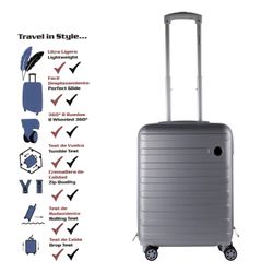 Mojawo Handgepäck-Trolley Kabinenkoffer Koffer Trolley Bordcase günstig online kaufen