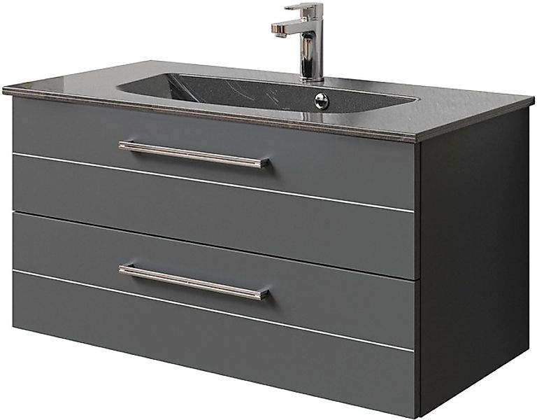 Saphir Waschtisch »Serie 6025 Mineralmarmor-Waschtisch mit Unterschrank, 97 günstig online kaufen