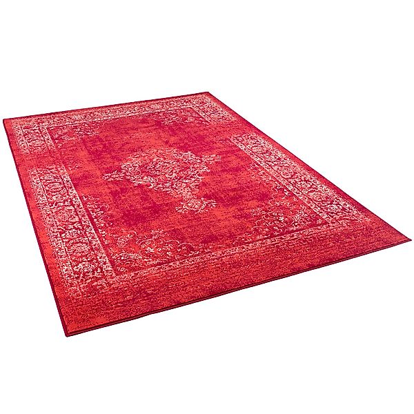 Pergamon Designer Teppich Passion Vintage Bordüre Rot 160x225cm günstig online kaufen