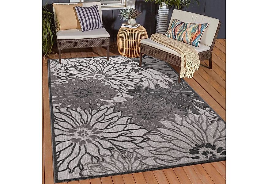 Sanat Teppich Floral 2 Outdoor, rechteckig, Höhe: 6 mm, In- und Outdoor gee günstig online kaufen