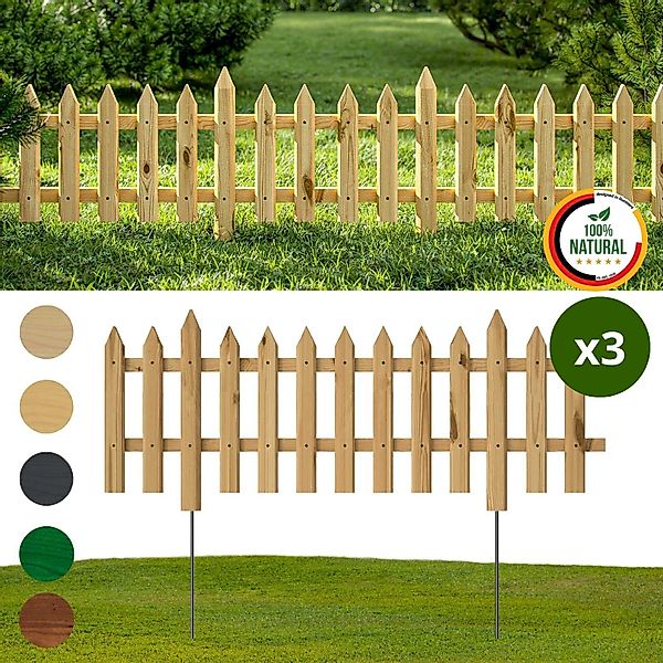 Floranica Zierzaun, Vorgartenzaun Steckzaun Gartenzaun Zierzaun günstig online kaufen