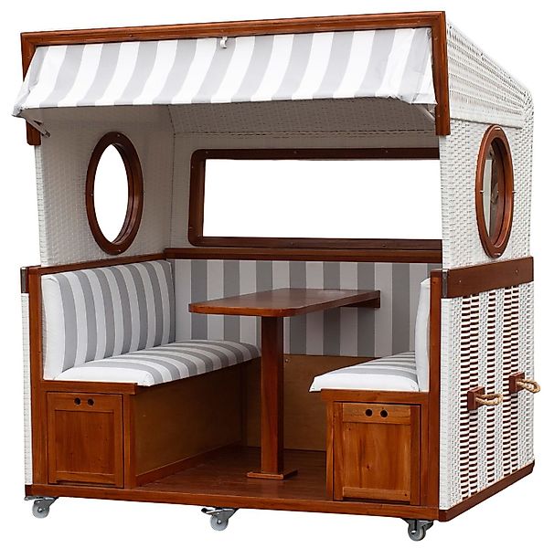 deVries Strandkorb Strandkorb 6-Sitzer Mahagoni - günstig online kaufen