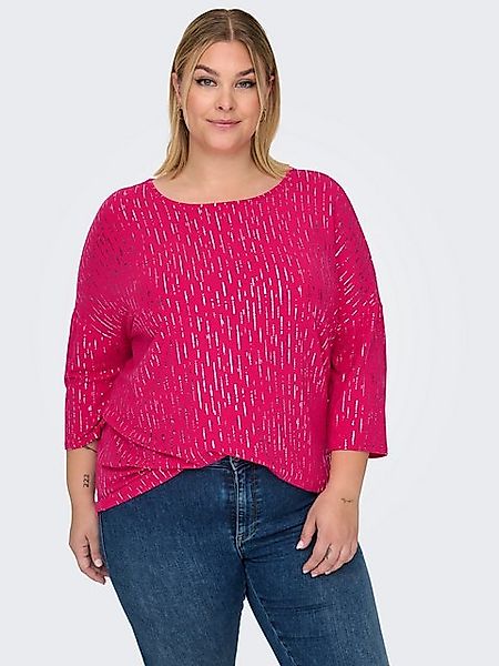 ONLY CARMAKOMA Rundhalsshirt CARFOILA 3/4 O-NECK günstig online kaufen