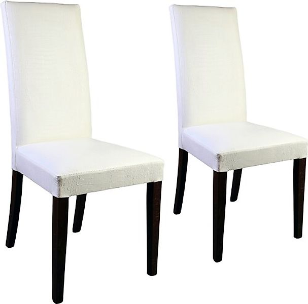 Home affaire Polsterstuhl »Java« (Set) 2 Stk.Kunstlederbezug mit Animalpräg günstig online kaufen