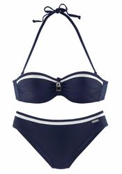 LASCANA Bügel-Bandeau-Bikini mit Kontrastdetails günstig online kaufen