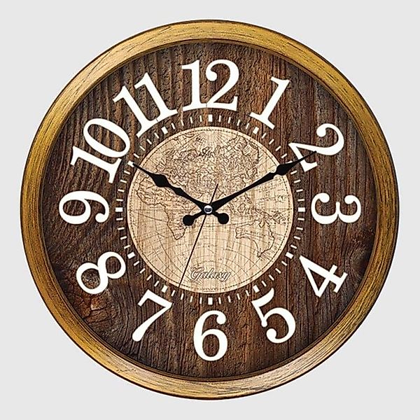 hausleben Wanduhr Wanduhr, rund - Kunststoff/Glas günstig online kaufen
