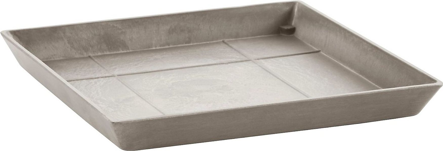 ECOPOTS Blumentopfuntersetzer ROUND SAUCER Taupe, BxTxH: 35,5x35,5x3,5 cm günstig online kaufen