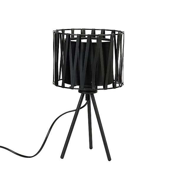 EASYLIGHT Tischlampe Schwarz Dreibein 35 cm Hoch Modern E27 günstig online kaufen