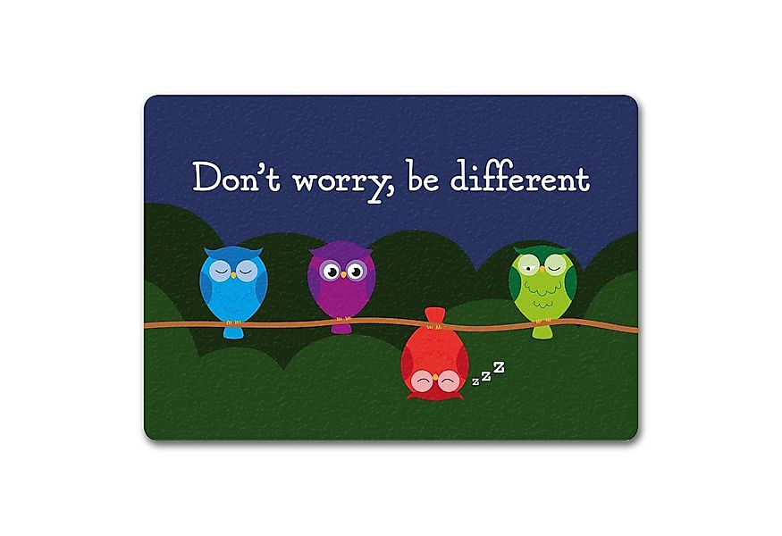 speecheese Fußmatte Eule Fußmatte in 35x50 cm ohne Rand mit Spruch Dont wor günstig online kaufen
