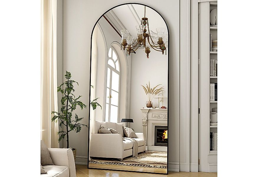 Koonmi Ganzkörperspiegel Großer Standspiegel mit Metallrahmen und verstärkt günstig online kaufen