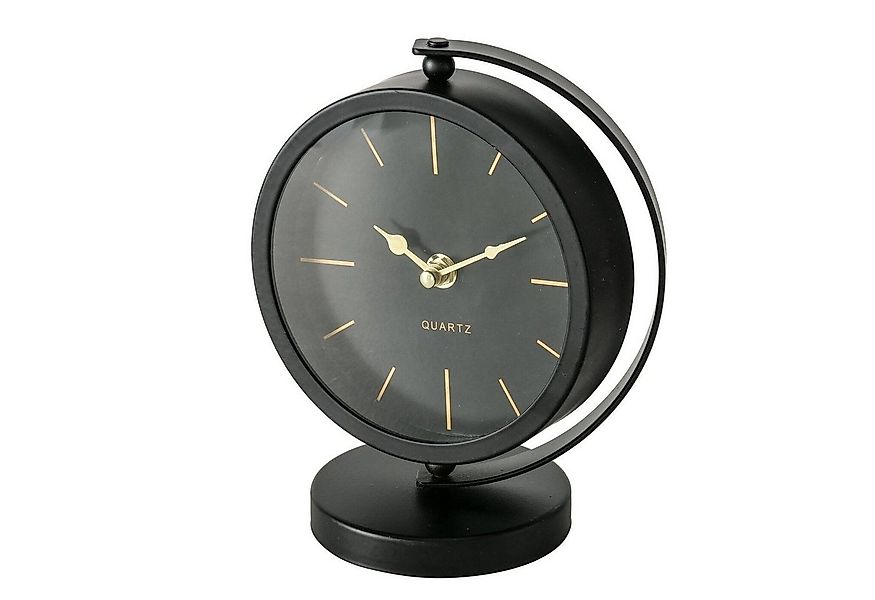 BOLTZE GRUPPE GmbH Uhr Schwarze Tischuhr BALIA, goldene Zeiger, 20 cm günstig online kaufen