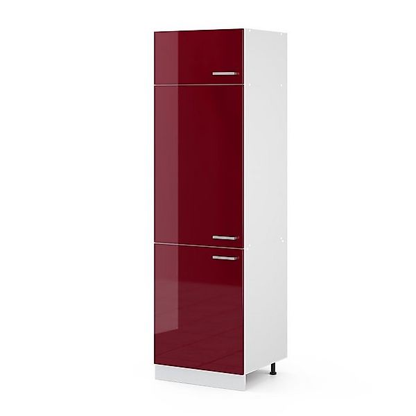 Vicco Kühlumbauschrank R-Line Hochschrank für die Küche Bordeaux Hochglanz/ günstig online kaufen