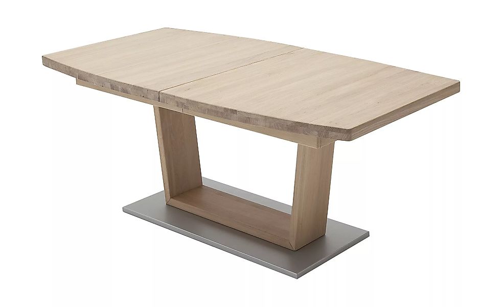 Woodford Massivholz-Säulentisch ausziehbar  Bosco - holzfarben - 100 cm - 7 günstig online kaufen