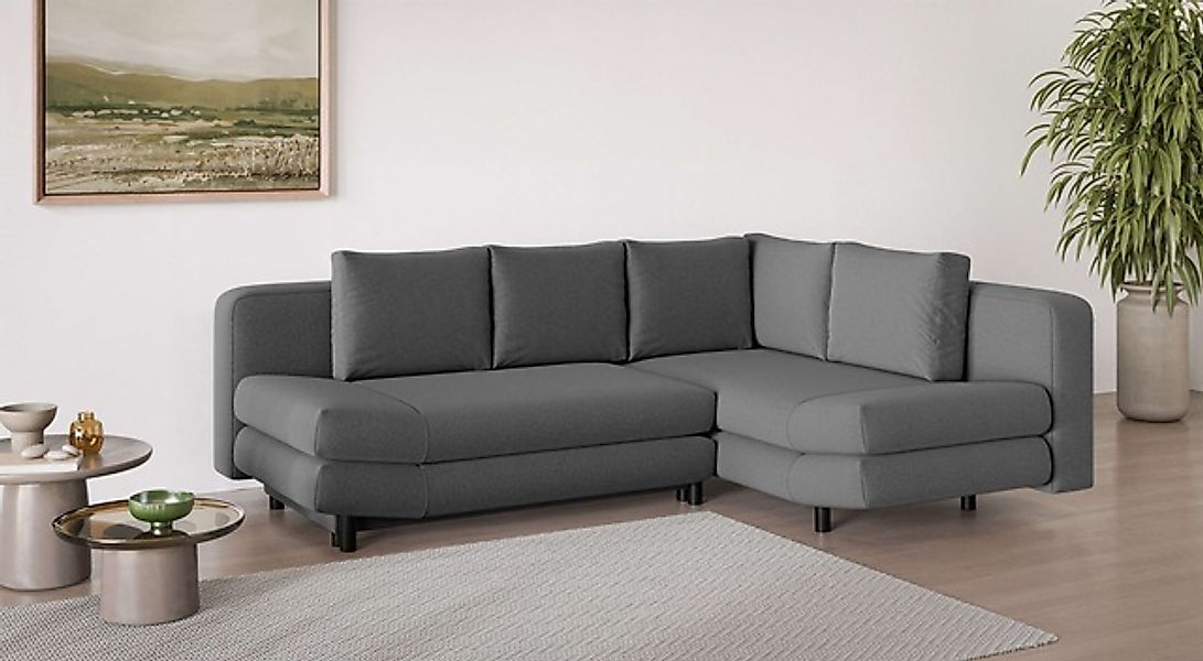 Home affaire Ecksofa »LENNARA Schlafsofa mit Bettkasten, Maße B/T/H: 234/17 günstig online kaufen