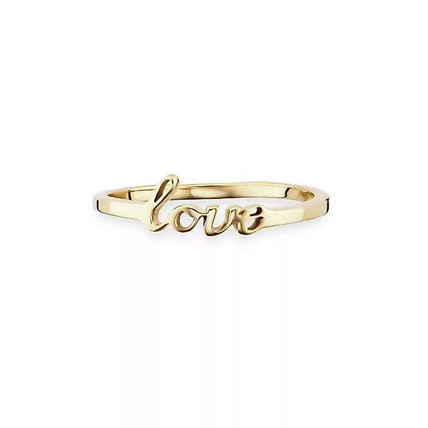 CAÏ Fingerring "925/- Sterling Silber vergoldet LOVE" günstig online kaufen