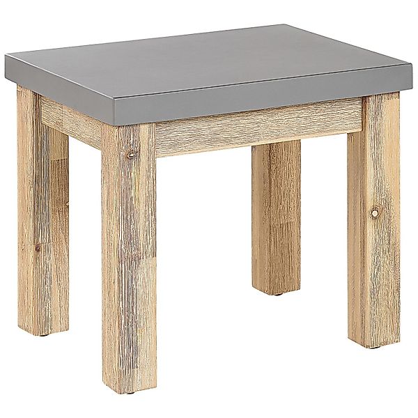 Beliani Gartenstuhl Grau Heller Holzfarbton 40x50x45 günstig online kaufen