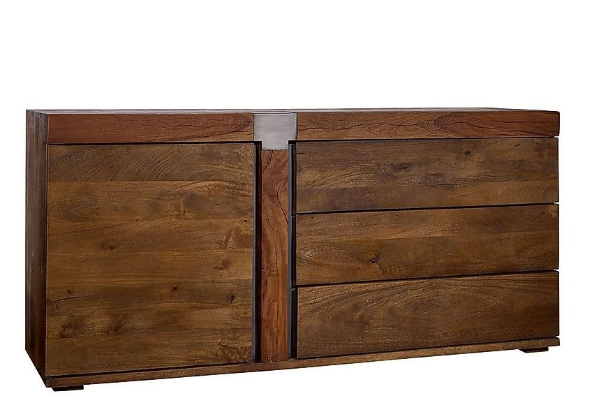 Massivmoebel24 Sideboard (Massivholz), Sideboard Mango 160x45x75 braun lack günstig online kaufen