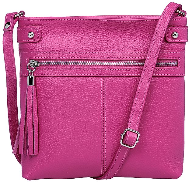Caspar Umhängetasche Mittelgroße Crossbody Bag Leder günstig online kaufen