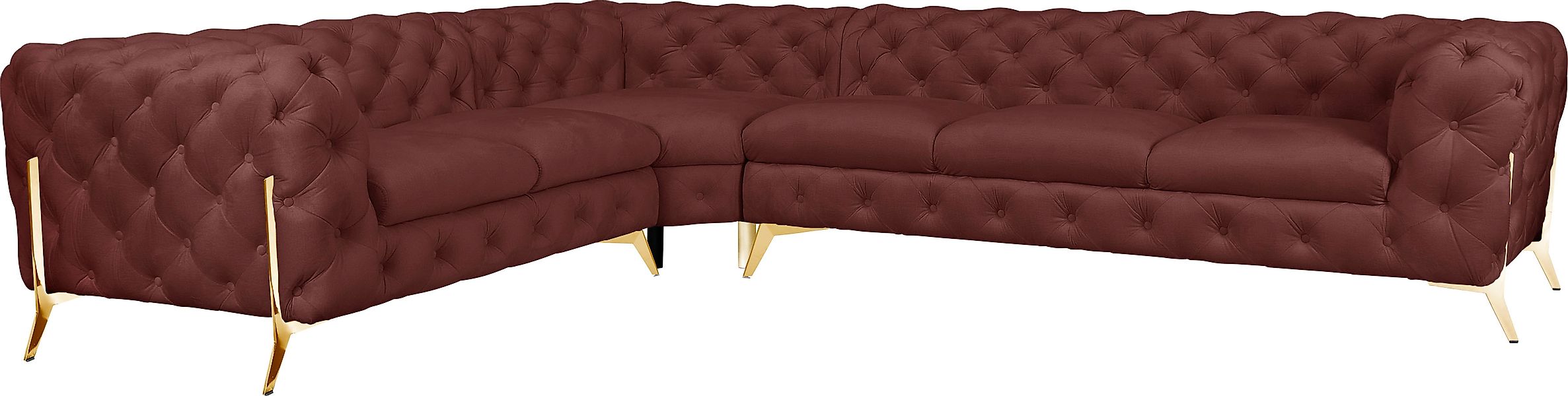 Home affaire Chesterfield-Sofa »Amaury L-Form« großes Ecksofa, Chesterfield günstig online kaufen