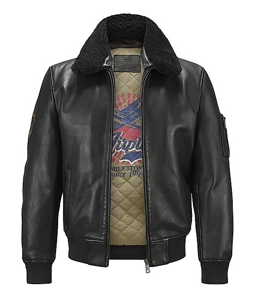 Milestone Lederjacke MSTom Pilotenjacke aus Lammleder mit abnehmbarem Fellk günstig online kaufen