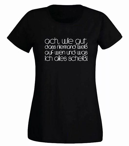 G-graphics T-Shirt Damen T-Shirt - Ach, wie gut, dass niemand weiß, ... Sli günstig online kaufen
