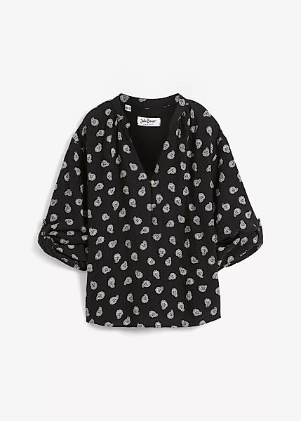 Musselin Tunika-Bluse mit Muster günstig online kaufen