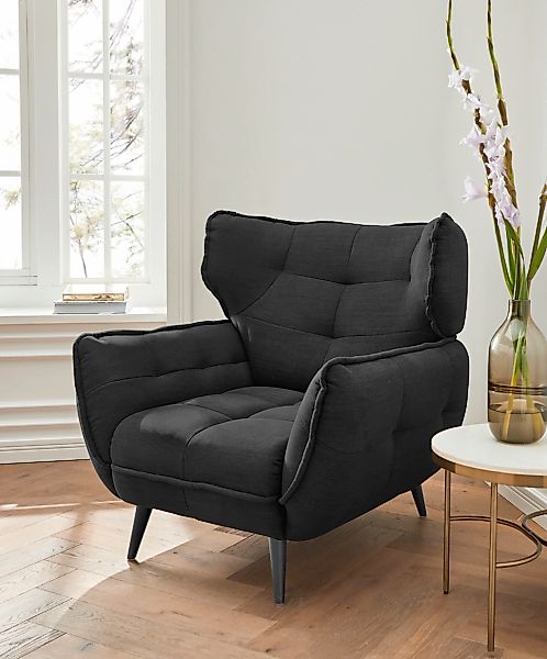 Home affaire Sessel "Ariana" Stylischer Hochlehner bzw. Ohrensessel günstig online kaufen