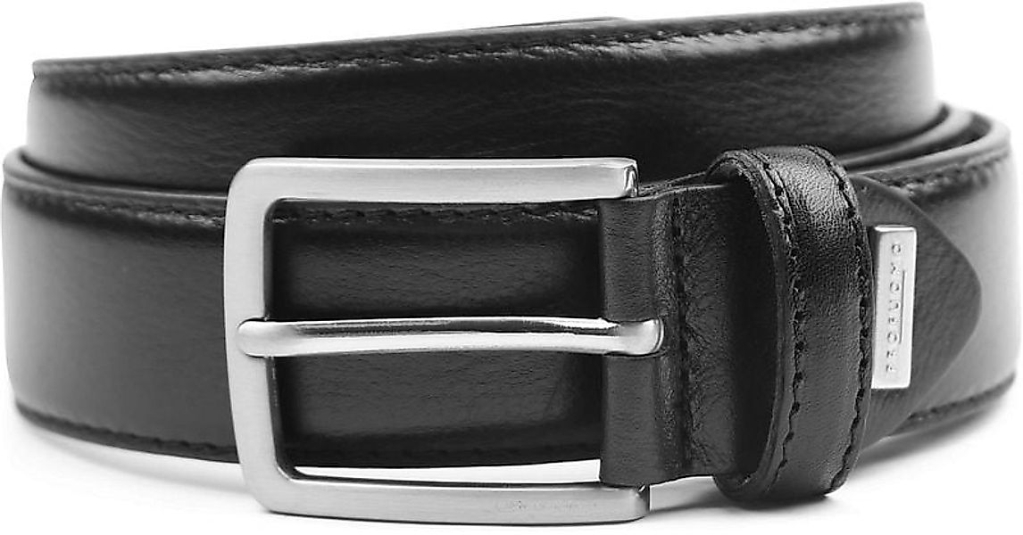 Profuomo Ledergürtel Schwarz - Größe 95 günstig online kaufen