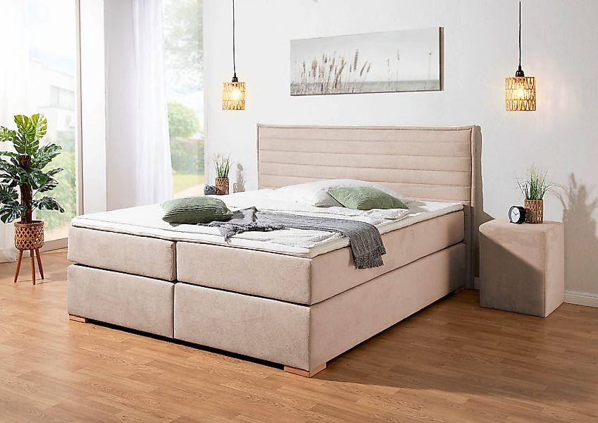 Home affaire Boxspringbett ""Östermoor"" in H2, H3 oder H4 erhältlich günstig online kaufen