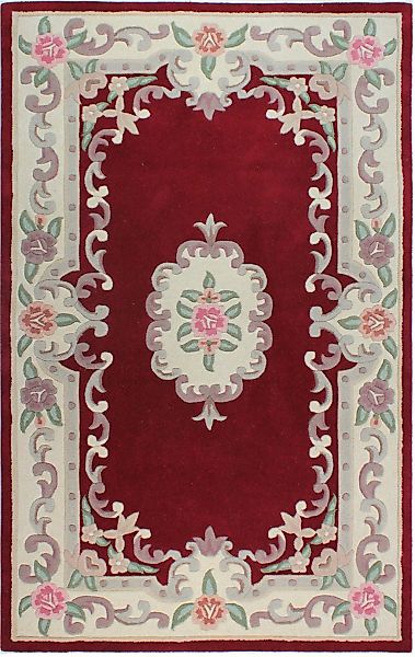 FLAIR RUGS Wollteppich "Aubusson" rechteckig 10 mm Höhe Wolle, Teppich, Woh günstig online kaufen