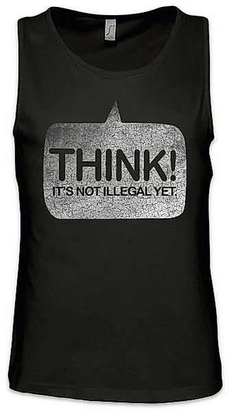 Urban Backwoods Tanktop Think! Ärmelloses T-Shirt Freies Denken Menschenrec günstig online kaufen
