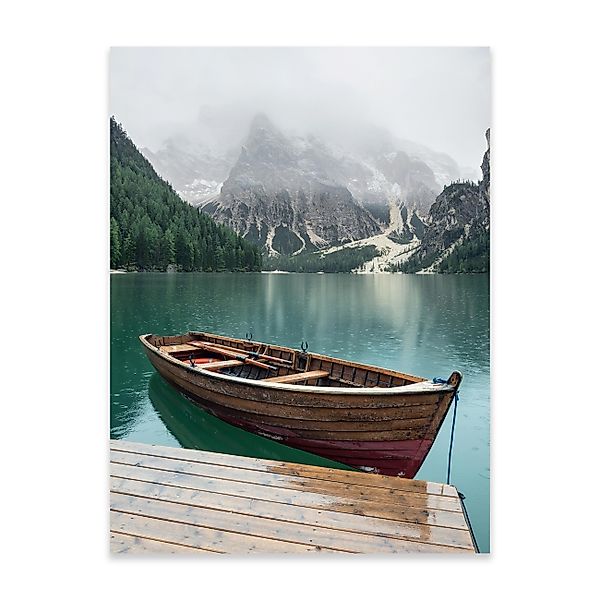 Wallarena Poster Boot Natur Berge Wohnzimmer günstig online kaufen