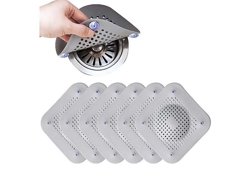 Mutig Waschbeckenstöpsel 6 Stück Abflusssieb Silikon,Abfluss Haarfänger mit günstig online kaufen