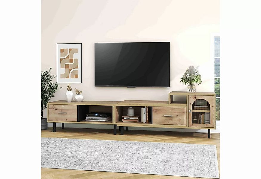 BlingBin TV-Schrank Erweiterbarer Lowboard Variabler Längenbereich 200cm-27 günstig online kaufen