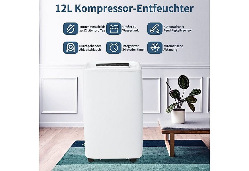 Merax Luftentfeuchter elektrisch inkl. Timer mit 3 Programme, LED-Display, günstig online kaufen