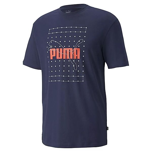 Puma Reflective Graphic Kurzarm T-shirt S Peacoat günstig online kaufen