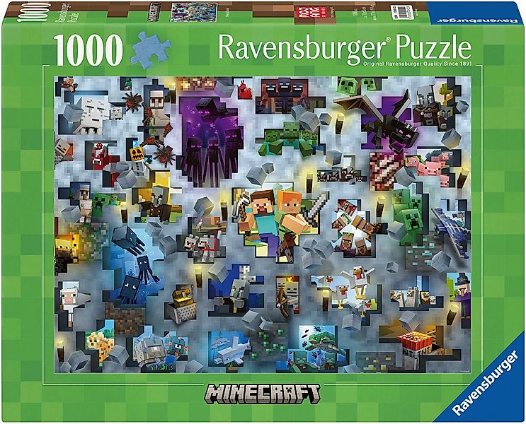 Ravensburger Puzzle Minecraft Mobs, 1000 Puzzleteile, Made in Germany günstig online kaufen